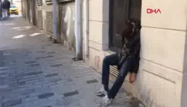 Sokakta kahreden görüntü!