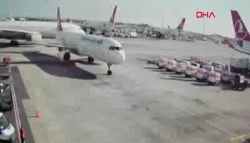 Korku dolu anlar! THY uçağı...