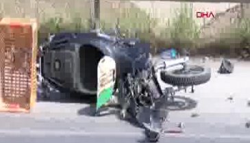 Bursa'da otomobille çarpışan motosikletin sürücüsü öldü