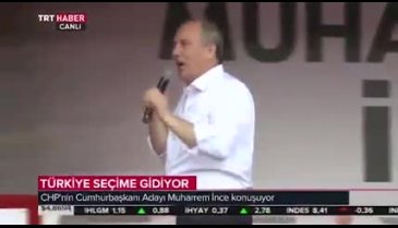 TRT bir kez daha Muharrem İnce'ye yakalandı!