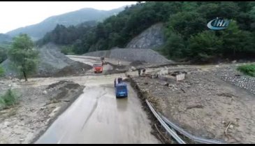 Bursa'da afet bölgesi havadan böyle görüntülendi