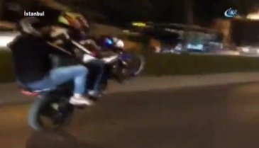 Motosikletli trafik magandası yeniden görüntülendi