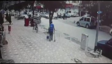 Zincirleme kaza kamerada