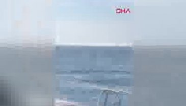 Denizin ortasında yat alev aldı!