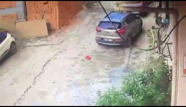 Mucize kurtuluş anı kamerada