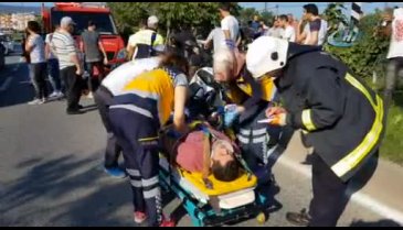 Bursa'da otomobil köprüden uçtu