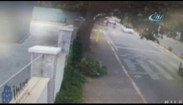 Kaçan şüpheliler, motosiklete böyle çarptı