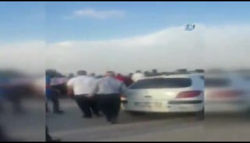 Suruç'taki gerginlik ve silah sesleri kamerada