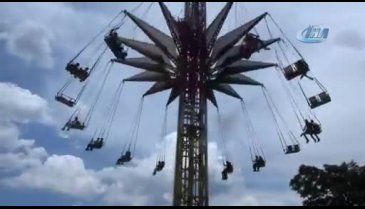 Bursa'da çocuklar lunaparkta gönüllerince eğlendi!