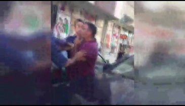 Polisle kazazede arasında arbede