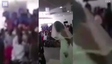 Gelinliğini giyip eski sevgilisinin düğününü bastı