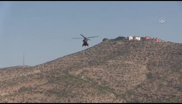 Oy pusulaları askeri helikopterle taşındı