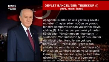 MHP lideri Bahçeli, isim isim 'teşekkür' etti: Yaptıklarını, yazdıklarını, yorumlarını hiç unutmayacağız
