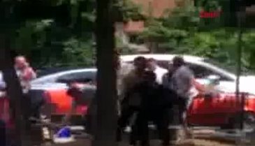 Zabıta seyyar satıcı kavgası kamerada