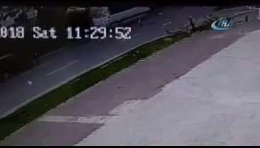 Bursa'da taklalar atan arabadan burnu bile kanamadan çıktı!