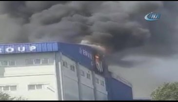 İstanbul Hadımköy'de fabrika yangını!