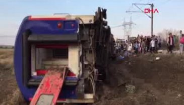Tekirdağ Çorlu'da tren kazası: Ölü ve yaralılar var