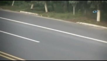 Çin'de akılalmaz kaza