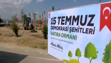 Bursa'da demokrasi şehitleri anısına hatıra ormanı