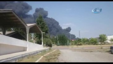 Antalya'da fabrika yangını!