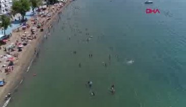 Bursa Kumla'da sahiller doldu
