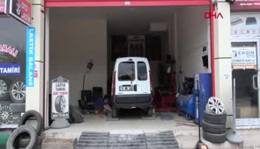 Bursa'da ev hanımıydı, oto lastik tamircisi oldu