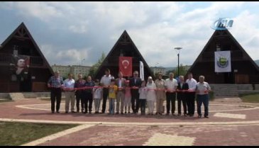 Bursa İnegöl bungalov evleri törenle açıldı