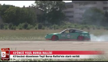 Yeşil Bursa Rallisi'nde lastikler yandı