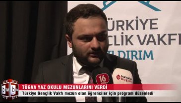 TÜGVA Yıldırım İlçe Temsilciliği Yaz Okulu Kapanış Programı gerçekleştirdi