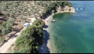 Bursa Gemlik Körfezi'nde drone destekli kaçak midye operasyonu