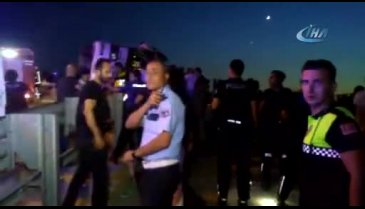 Bursa'da yolcu otobüsü devrildi
