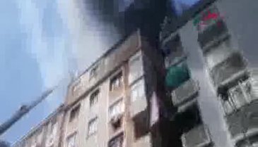 6 katlı binada yangın çıktı!