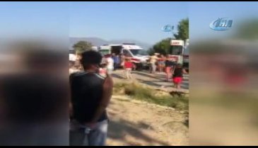 Muğla'da tur otobüsü devrildi!