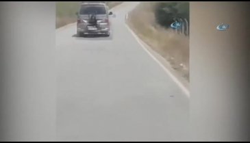 Kızını aracın arkasına bağlayan baba konuştu