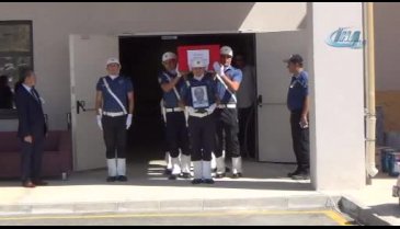 Kalp krizi geçirerek şehit olan polis, son yolculuğuna uğurlandı