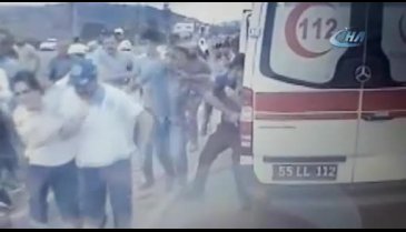 Ambulans şoförüne saldırı anı ortaya çıktı