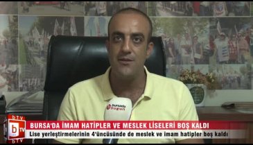 Bursalılar meslek ve imam hatip liselerini tercih etmedi