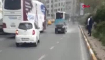 Seyir halinde alev alev yandı!