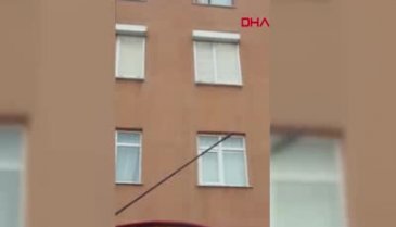 Mahsur kalan kedi için seferber oldu!