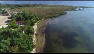 Hızla çekilen Bursa İznik Gölü havadan görüntülendi