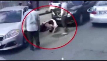 Trafikte zincirli yol verme kavgası