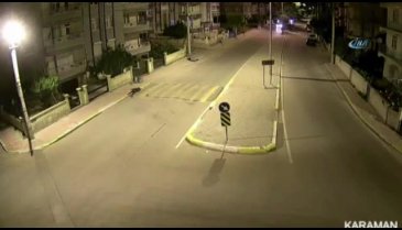 Motosiklet ile birlikte 20 metre savruldu