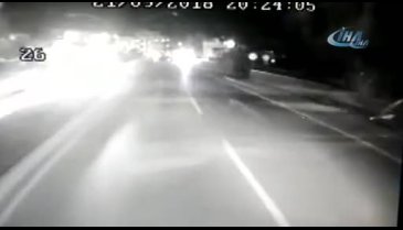 2 kişinin can verdiği kaza kamerada