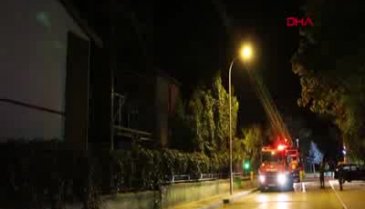 Haberleşme istasyonunda yangın paniği