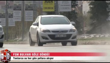 Bursa'da FSM bulvarı göl oldu!
