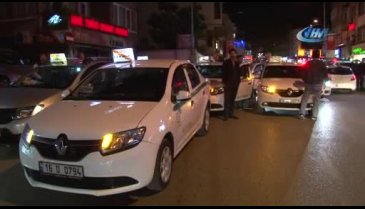 Bursa'da dolmuşçuların ceza protestosu