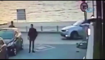 Bursa'da feci kaza anbean kamerada