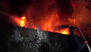 Su dolum tesisinde yangın çıktı!