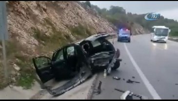 Bursa'da otomobil su kanalına uçtu: 1 yaralı