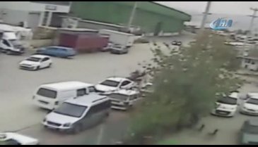 Bursa'da feci kaza saniye saniye görüntülendi